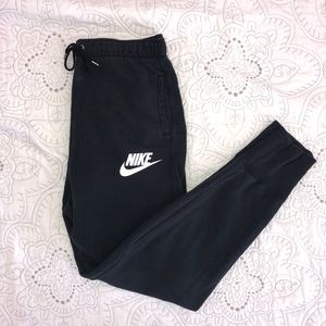 Black nike tapered sweats